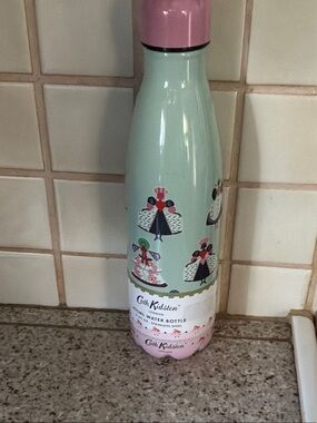 Cath Kidston Mint & Pink Floral Print Stainless Steel Bottle